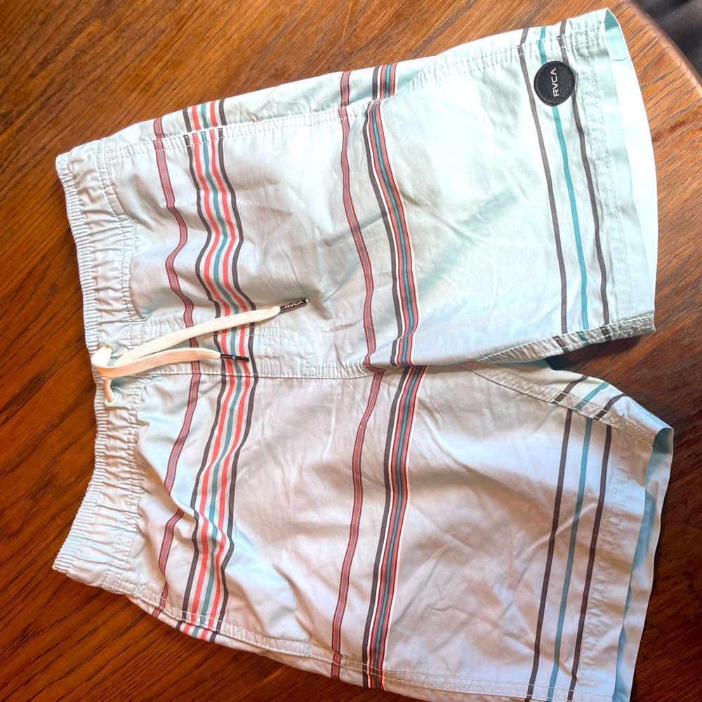 Striped Blue Swimming Trunks